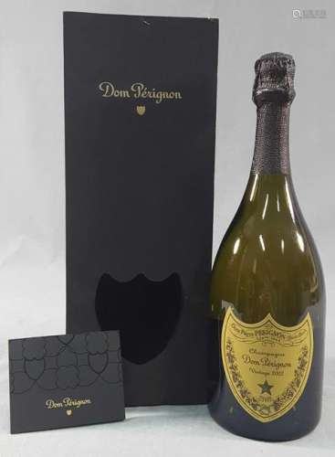 2002 Champagne. Cuvee Dom Perignon. Vintage.