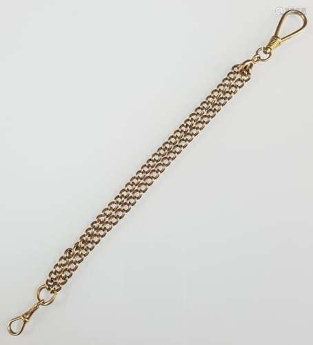 Watch chain, 585 yellow gold. 44.5 grams.