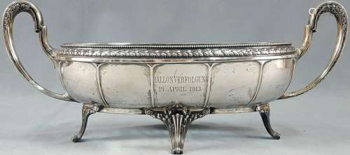 Jardinière, silver 800, crescent / crown.