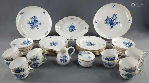 Coffee service Meissen porcelain for 12 persons. No