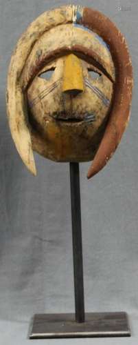 Mask. Wood. Probably Congo. 24 cm long the mask.