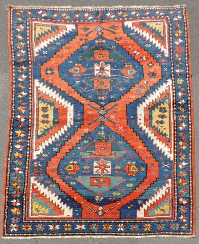 Kazak carpet. Caucasus. Antique, around 1870.