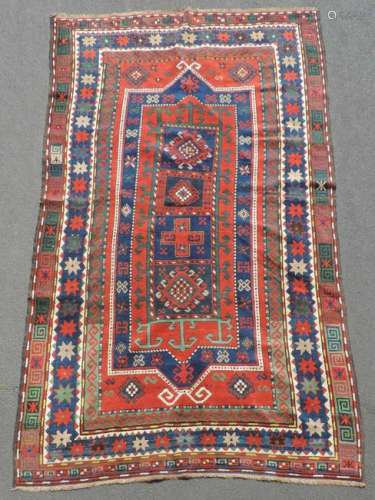 Kazak double niches - prayer carpet. Caucasus. Antique,