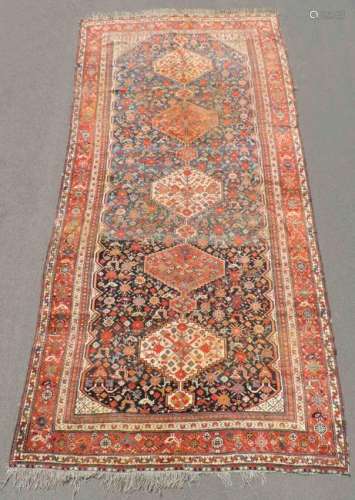 Khamseh Persian carpet. Iran. Antique, around 1900.