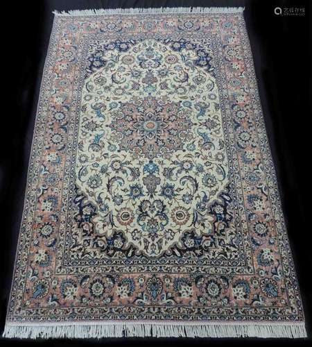 Isfahan Persian carpet. Iran. Old. Middle, 20th