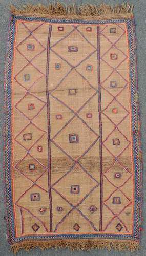 Turkoman kilim tribal carpet. Turkmenistan /