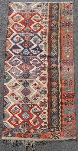 Kilim fragment. Anatolia. Turkey. Antique, 19th