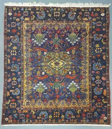 Afschar Persian carpet. Iran. Old, around 1920.