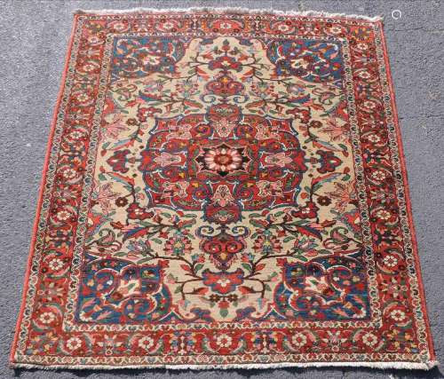 Bakhtiari Persian carpet. Iran. Old, around 1940.