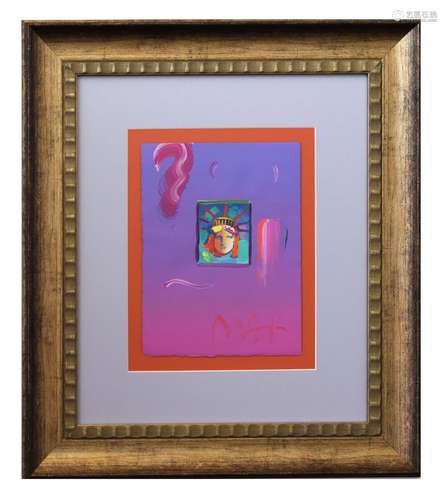 Peter Max- Original Mixed Media 