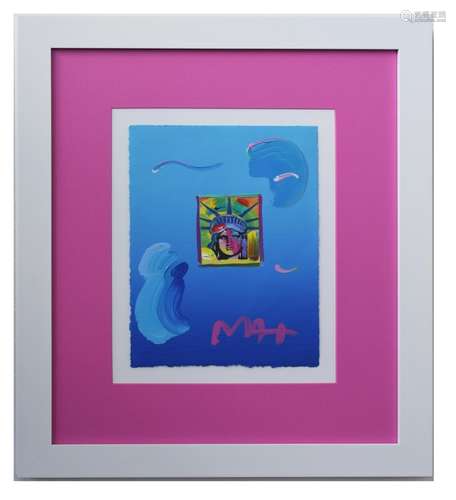 Peter Max- Original Mixed Media 