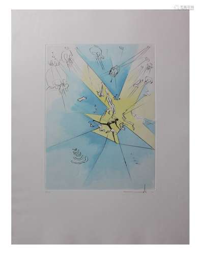 Salvador Dali- Hand Colored Original Etching 