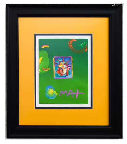 Peter Max- Original Mixed Media 