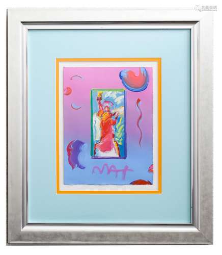 Peter Max- Original Mixed Media 