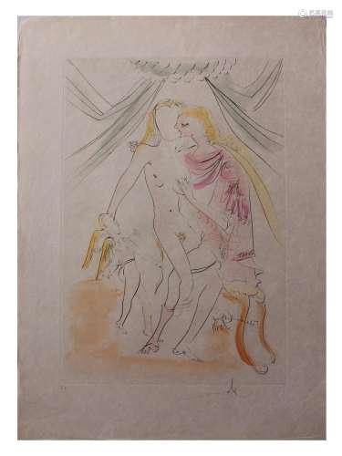 Salvador Dali- Original engravings with color 