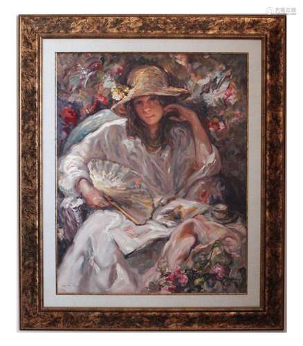 Jose Royo- Serigraph on Wood Panel 