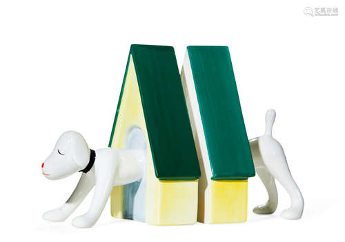 奈良美智 2002年作 Puppy Bookends 陶瓷