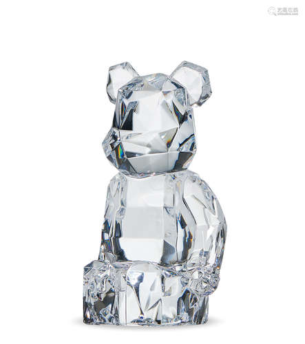 藤原浩× MEDICOM×Baccarat 2018年作 BE@RBRICK 400% 水晶 水晶