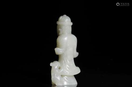 A White Jade Figure Ornament