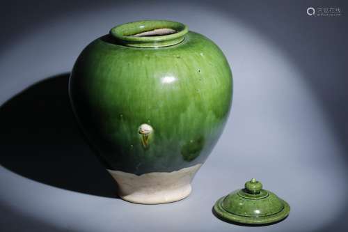 A Green-Glazed Jar