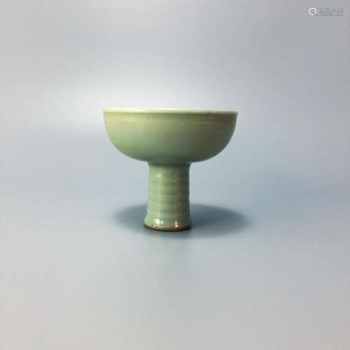 A Longquan Kiln Celadon Goblet with with Dragon pattern
