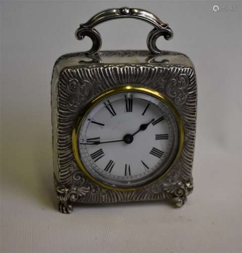 An Edwardian Art Nouveau mantle clock