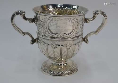 A George II silver loving cup