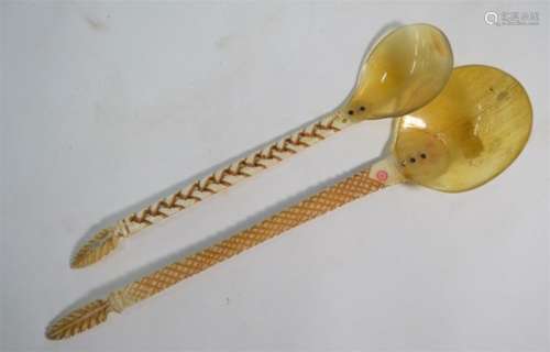 Two Ottoman sweet spoons