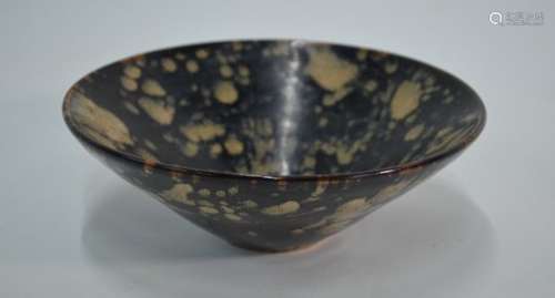 A Chinese Southern Song style Jizhou bowl of conical form