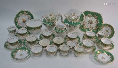 A Victorian rococo style tea and coffee service