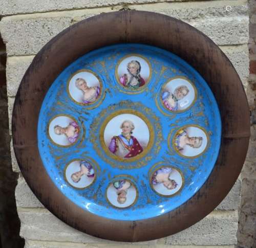 A 19th century Sevres plaque in Louis XVI style