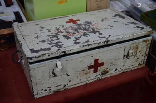 A WWI German steel field hospital instrument chest