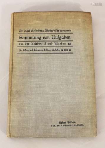 Karl Rosenberg, Arithmetic and Algebra, Vienna 190…