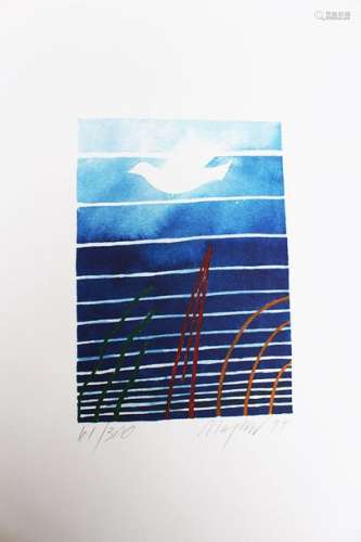 Artist 20th Century, Bird, colour lithograph on pa…