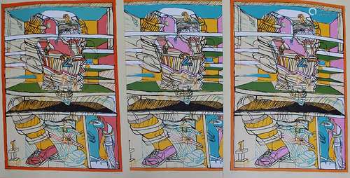 Peter Sengl (1945 born), Three colour lithographs …