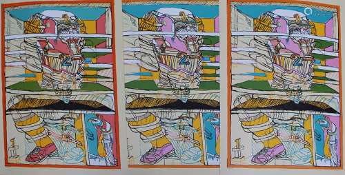 Peter Sengl (1945 born), Three colour lithographs …