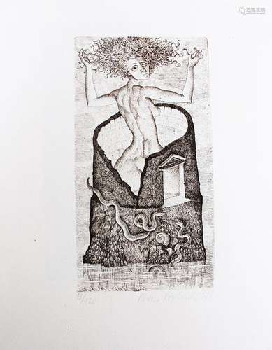 Peter Proksch (1935 2012), Eva, etching on paper. …