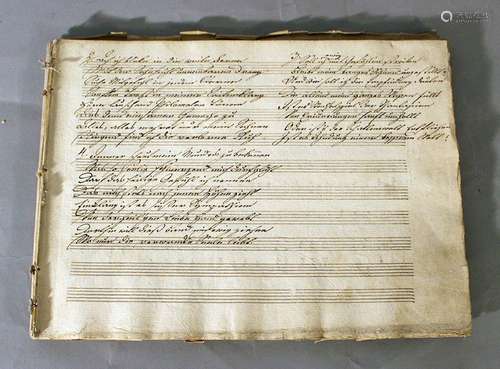 Music Manuscript, with compositions by Mozart, Hai…