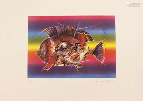 Günther Frank (born 1936), fish, colour lithograph…