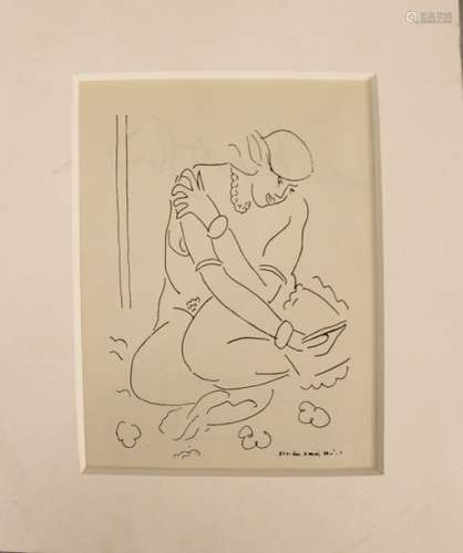 Henri Matisse (1869 1954) graphic, on paper. 22x16…