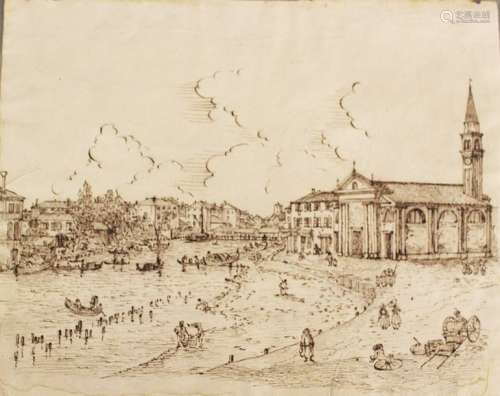 Venetian artist 18th/19th Century, View of Dolo; b…