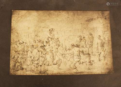 David Teniers (1610 1690) graphic on paper. 22x35c…