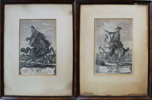 Two German copper prints of Frederik and Ruesch by…