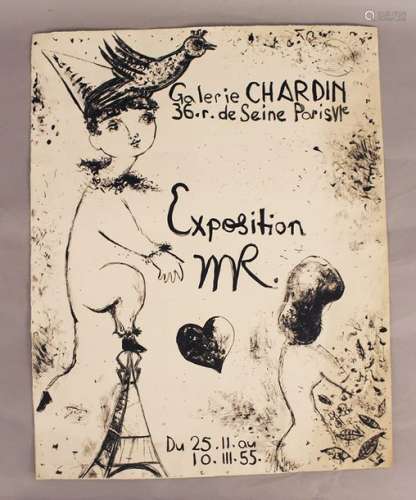 Marc Chagall ( 1887 – 1985), Gallery Chardin, lith…
