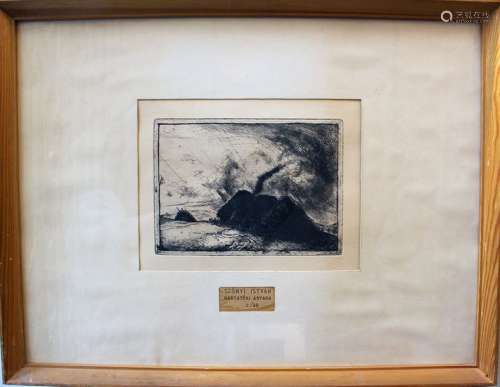 István Szőnyi (1894 1960) etching, on paper, frame…