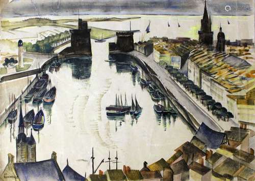 Artist 20th Century, La Rochelle, watercolour on p…