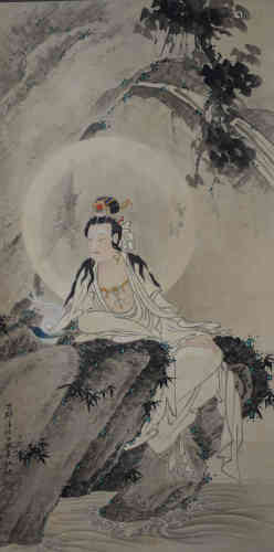 A Chinese Painting of Guanyin