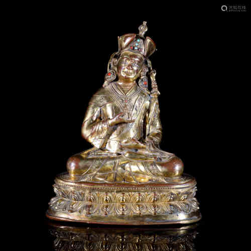 The Bronze Gilt Statue of Padmasambhava