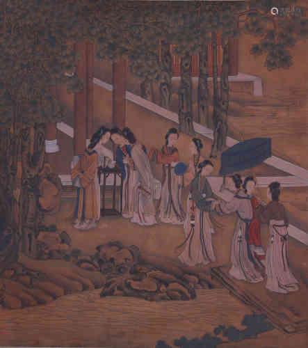 A painting of Figures