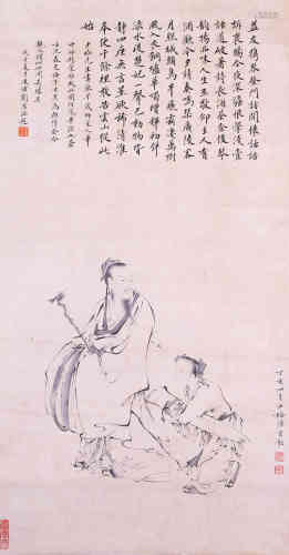 A Figure Painting , Chen Shaomei mark